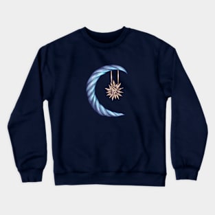 Moon and Sun art Crewneck Sweatshirt